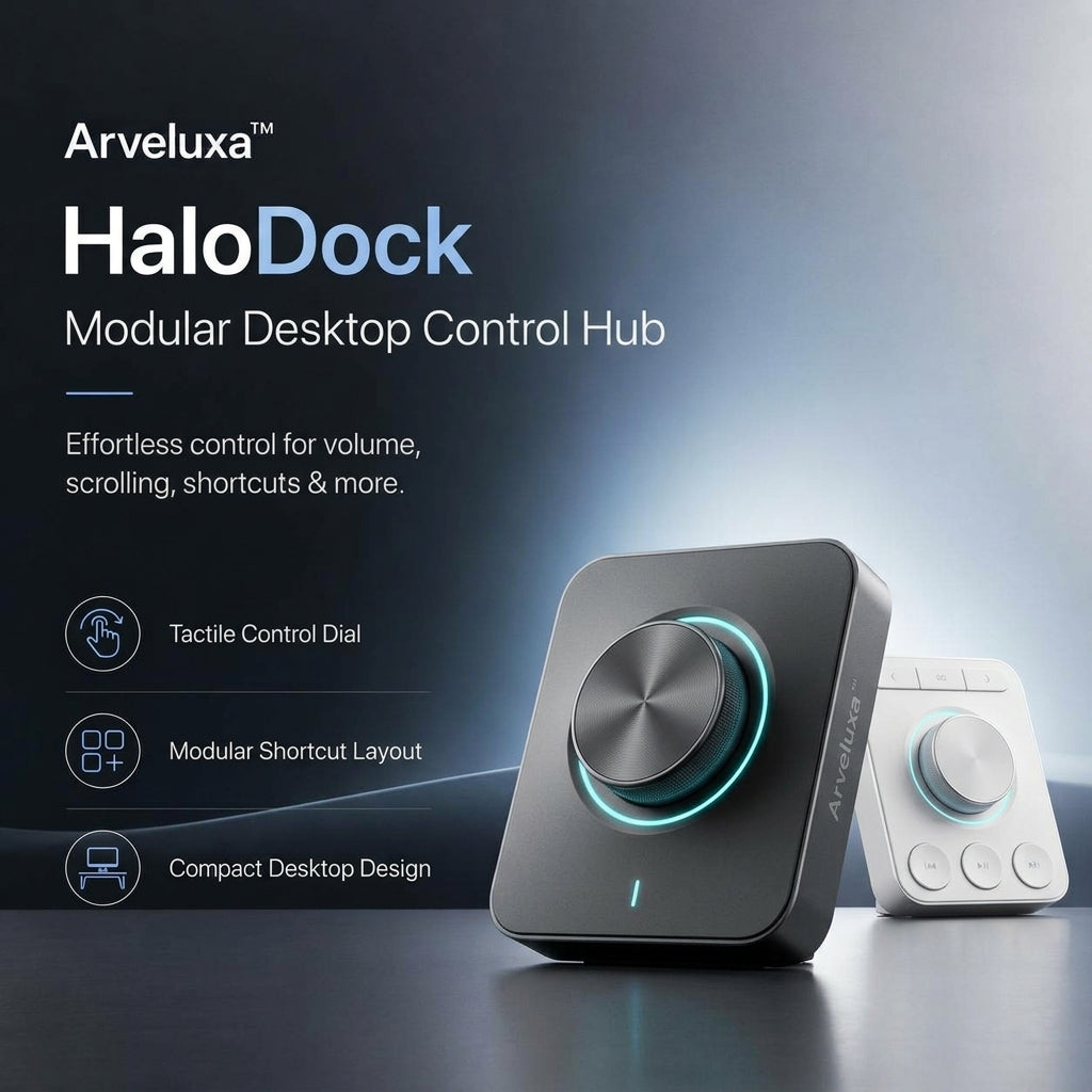 Arveluxa™ HaloDock Modular Desktop Control Hub