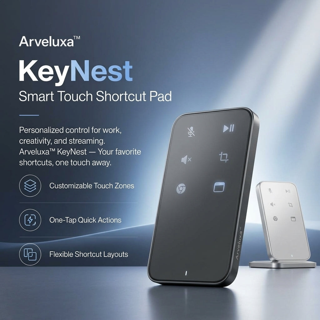 Arveluxa™ KeyNest Smart Touch Shortcut Pad
