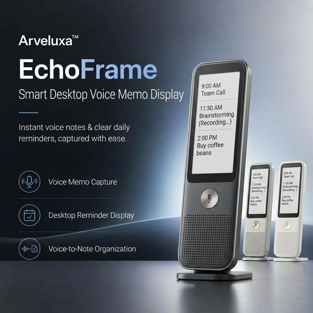 Arveluxa™ EchoFrame Smart Desktop Voice Memo Display