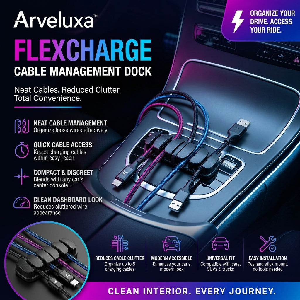 Arveluxa™ FlexCharge Cable Management Dock